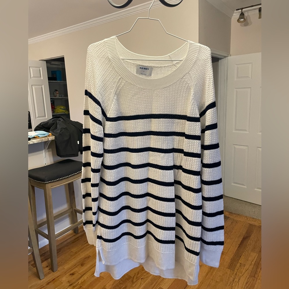 Old navy striped knit sweater.